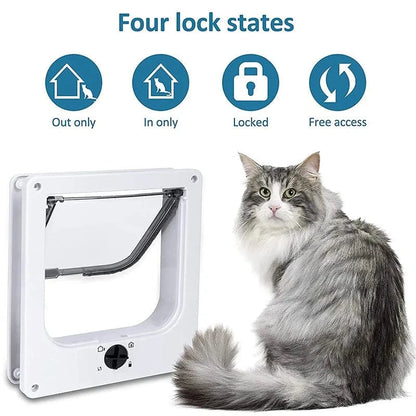 ZEDAPaw Durable ABS Pet Door for Cats & Small Dogs