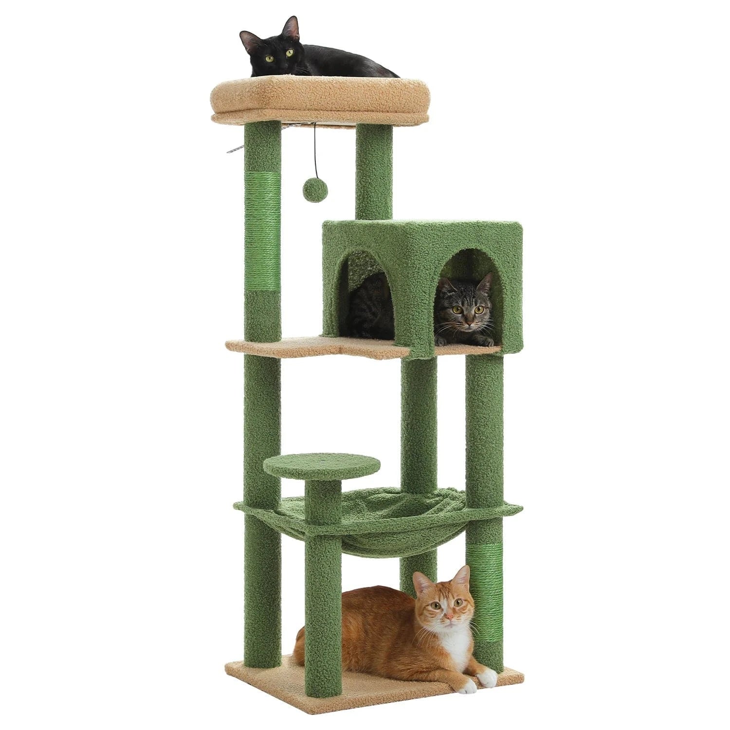 ZEDAPaw Green 113 cm Multi-Level Cat Cat Tower