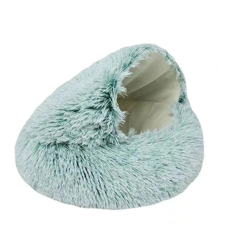 ZEDAPaw Green Soft Plush Bed for Cats, Kittens & Small Dogs