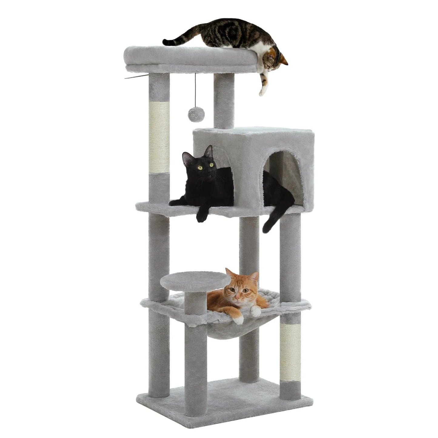 ZEDAPaw Grey 113 cm Multi-Level Cat Cat Tower