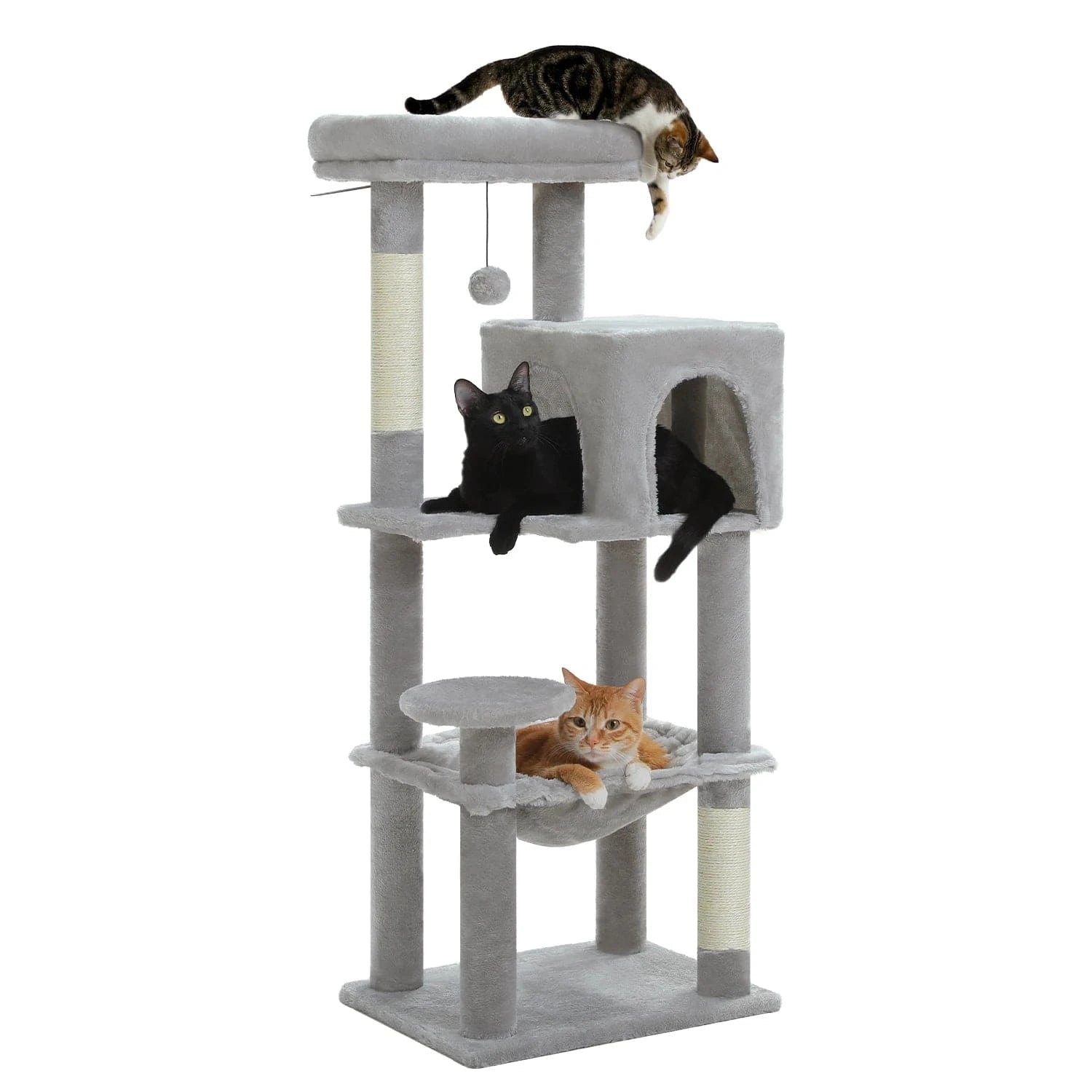 ZEDAPaw Grey 113 cm Multi-Level Cat Cat Tower