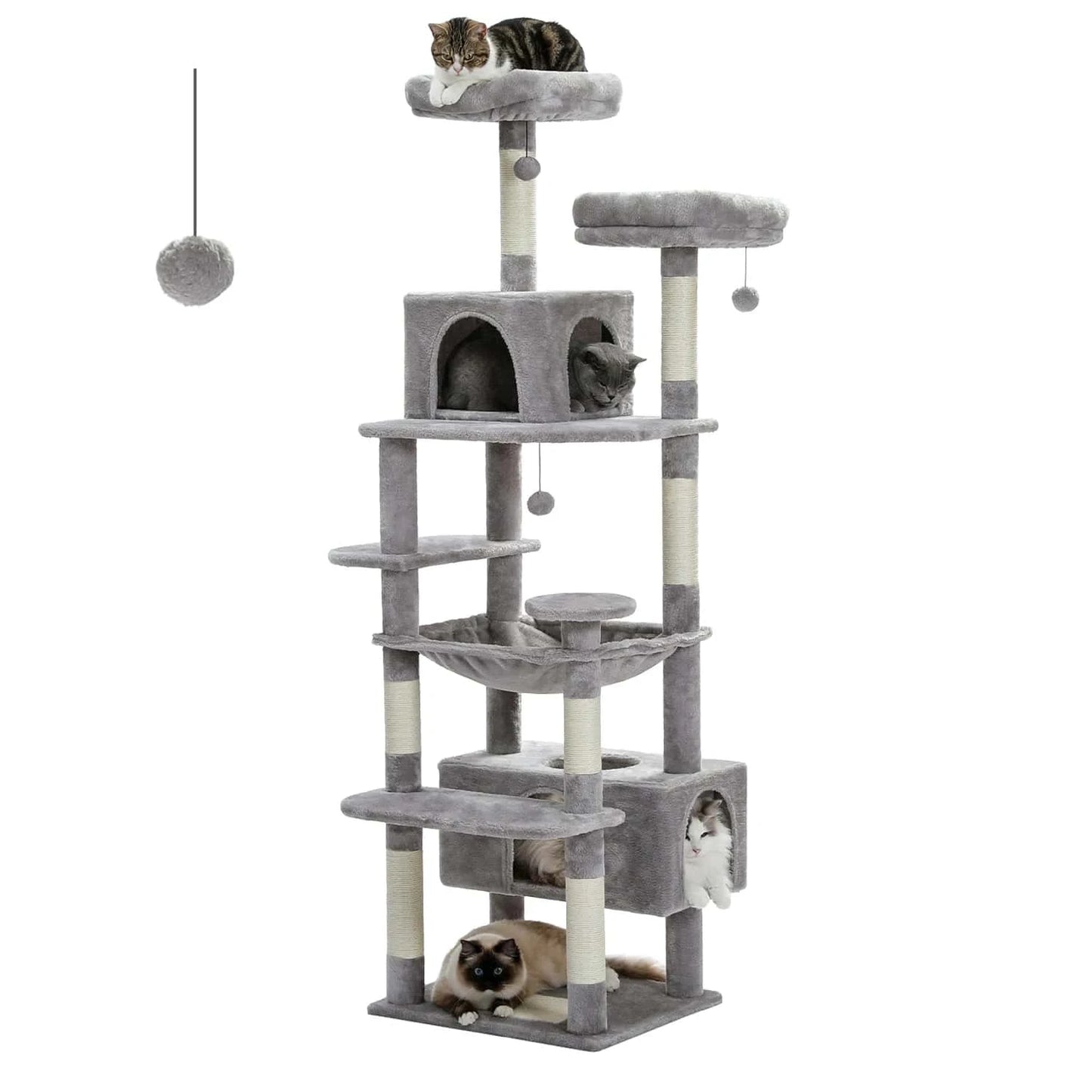 ZEDAPaw Grey / 136 Large Cat Tree & Tower