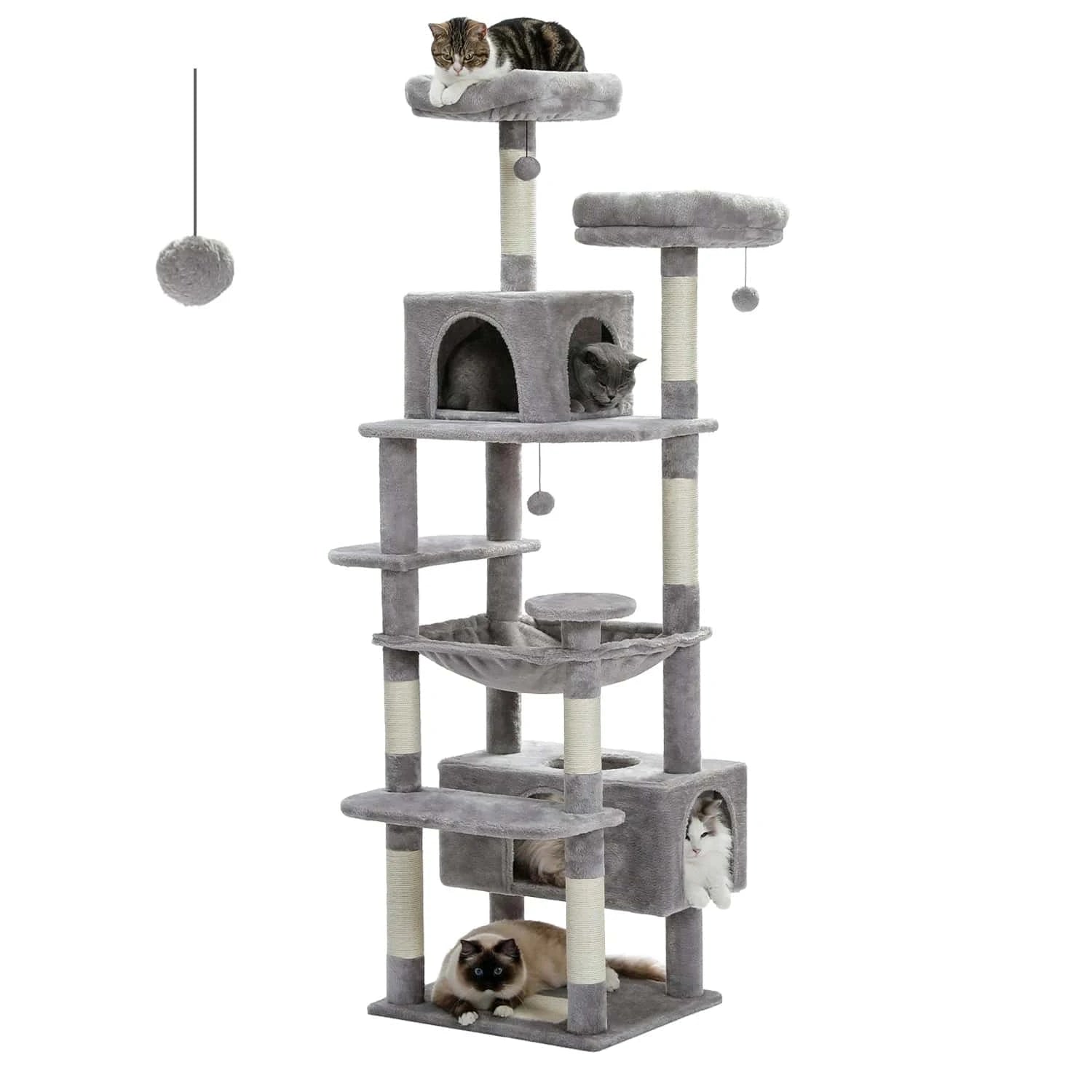 ZEDAPaw Grey / 136 Large Cat Tree & Tower