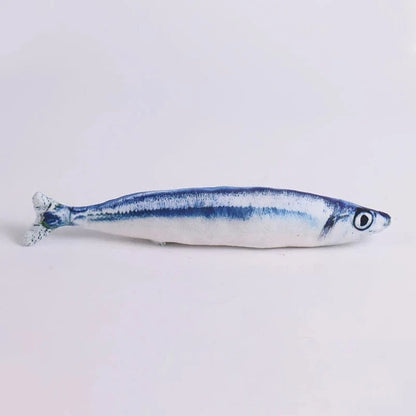 ZEDAPaw Knife Fish 20 cm Realistic Plush Fish Cat Toy
