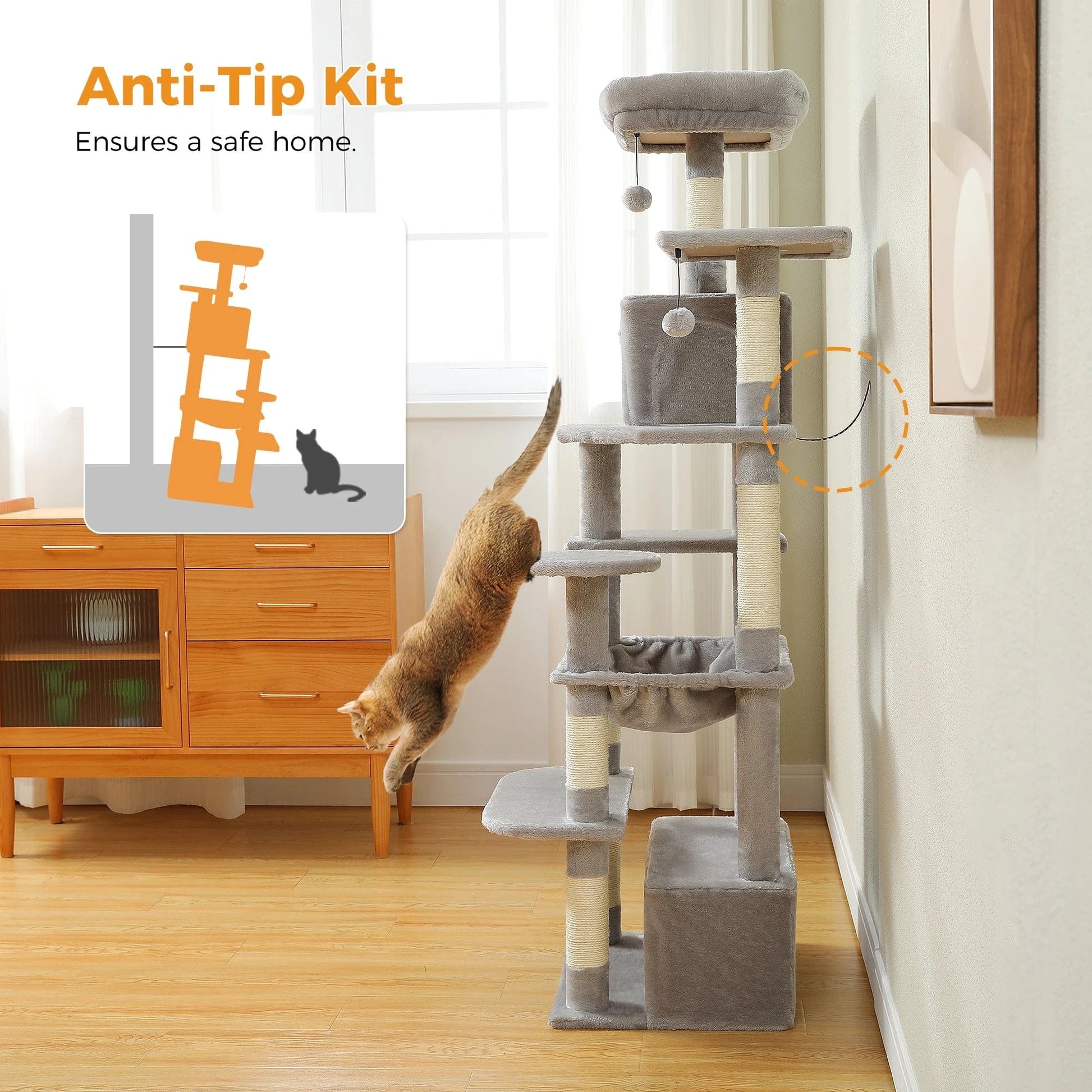 ZEDAPaw Large Cat Tree & Tower