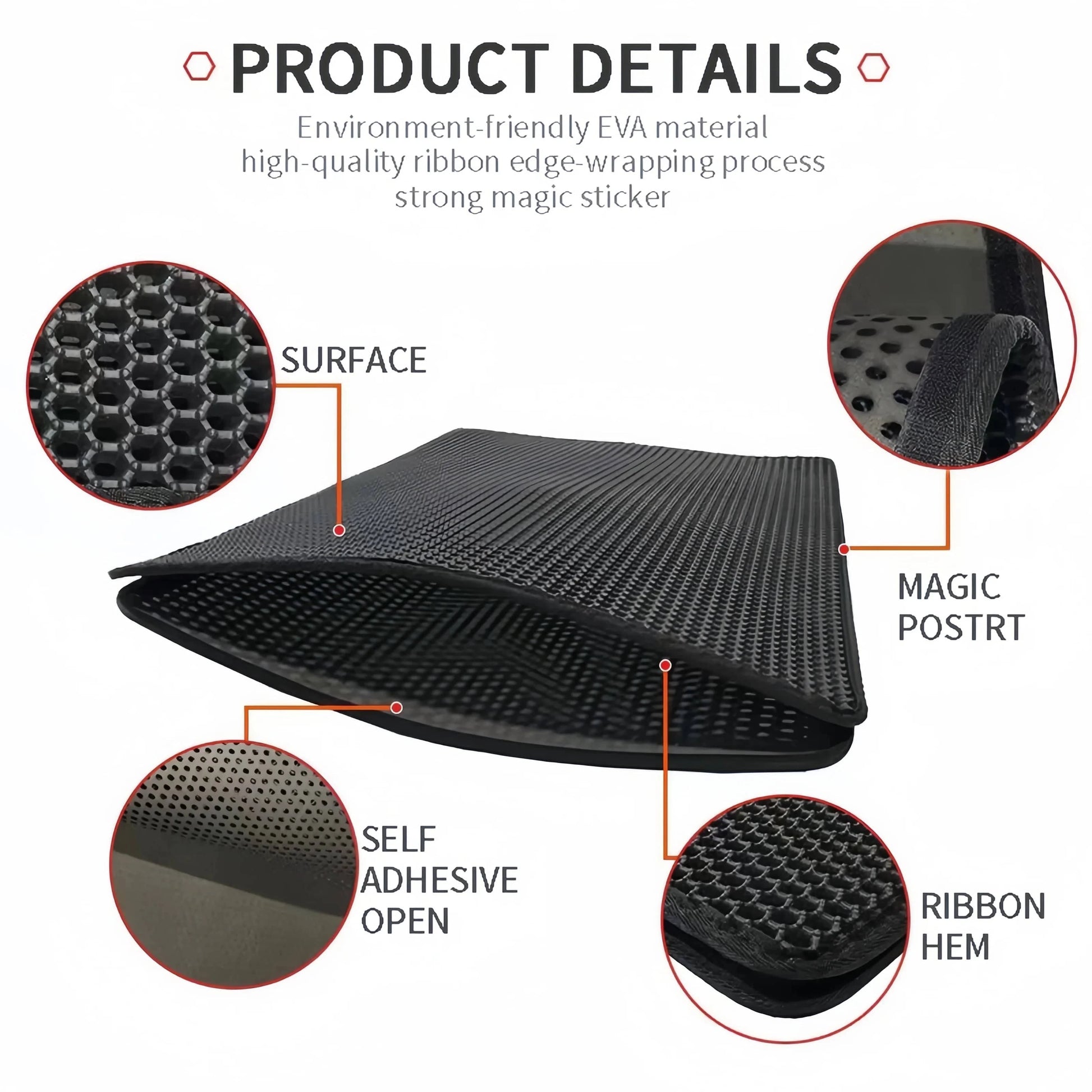 ZEDAPaw Large Waterproof Cat Litter Mat