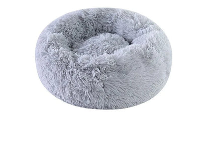 ZEDAPaw Light Gray 40 cm Warm Plush Round Cat & Dog Bed