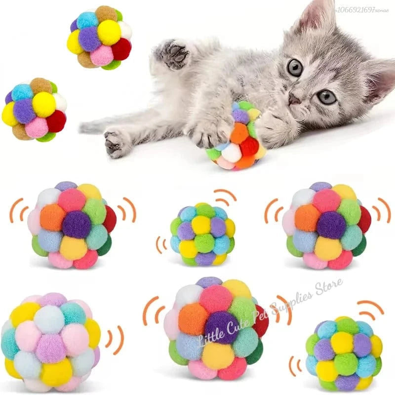ZEDAPaw Mixed 6 cm Interactive Cat Toy Balls with Bells