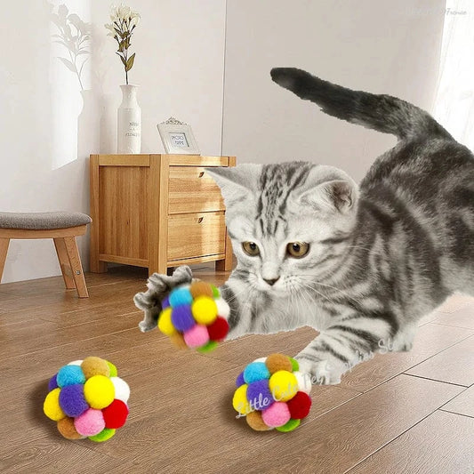 ZEDAPaw Mixed 6 cm Interactive Cat Toy Balls with Bells