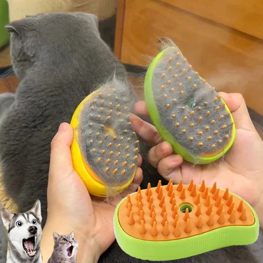 ZEDAPaw Pet Steam Brush – Electric Grooming Comb