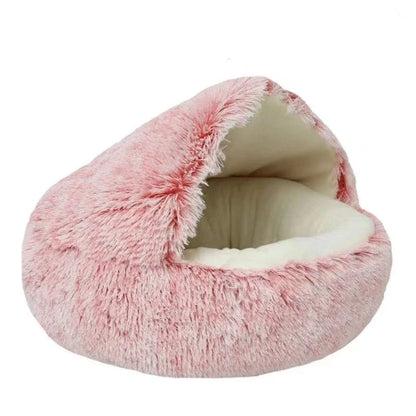 ZEDAPaw Pink Soft Plush Bed for Cats, Kittens & Small Dogs