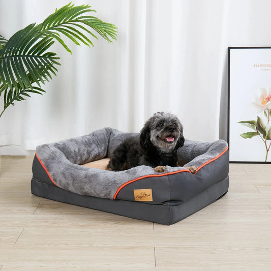 ZEDAPaw Premium Orthopedic Dog Bed with Bolster