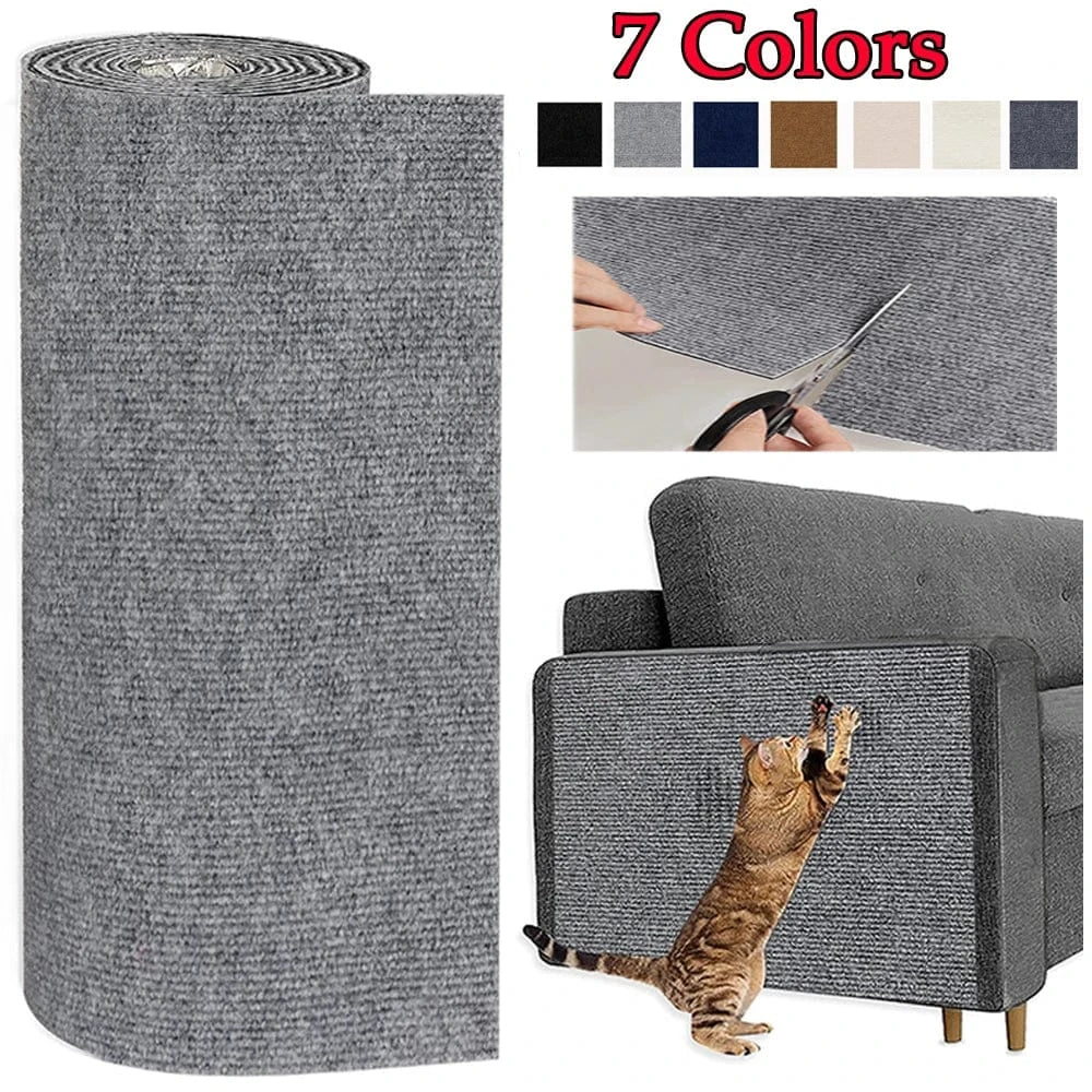 ZEDAPaw Self-Adhesive Scratch Mat Pad - Cat Scratcher Sofa Protector