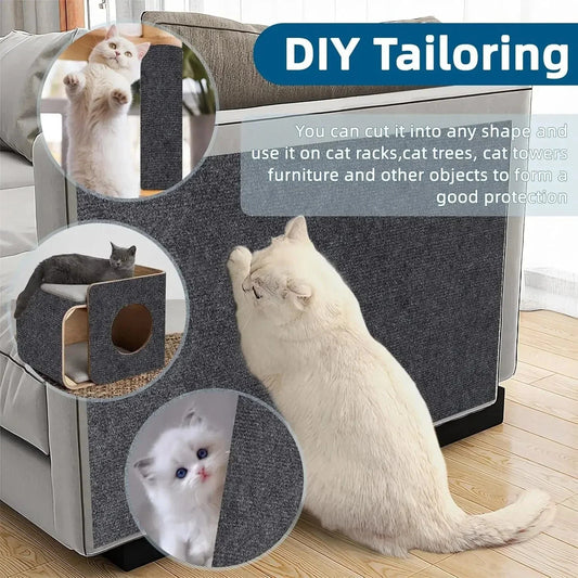 ZEDAPaw Self-Adhesive Scratch Mat Pad - Cat Scratcher Sofa Protector
