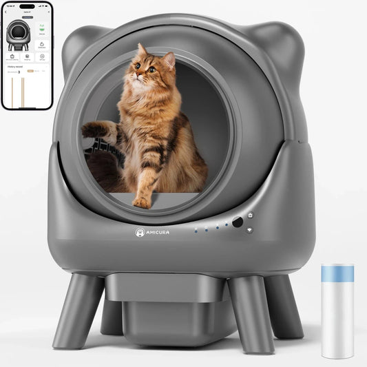 ZEDAPaw Shop Black Amicura Cura X1 Smart Automatic Cat Litter Box