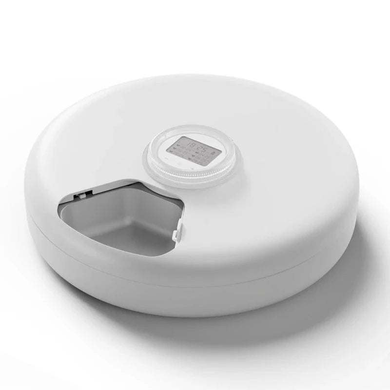 ZEDAPaw Shop White ROJECO 6-Meal Wireless Cat & Dog Food Dispenser for Wet & Dry Food