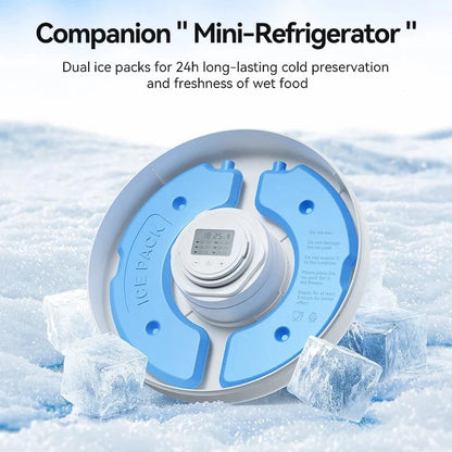 ZEDAPaw Shop White ROJECO 6-Meal Wireless Cat & Dog Food Dispenser for Wet & Dry Food