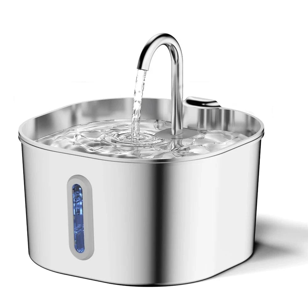 ZEDAPaw Stainless Steel 2.2L Stainless Steel Automatic Pet Water Fountain