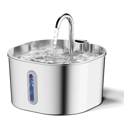 ZEDAPaw Stainless Steel 2.2L Stainless Steel Automatic Pet Water Fountain