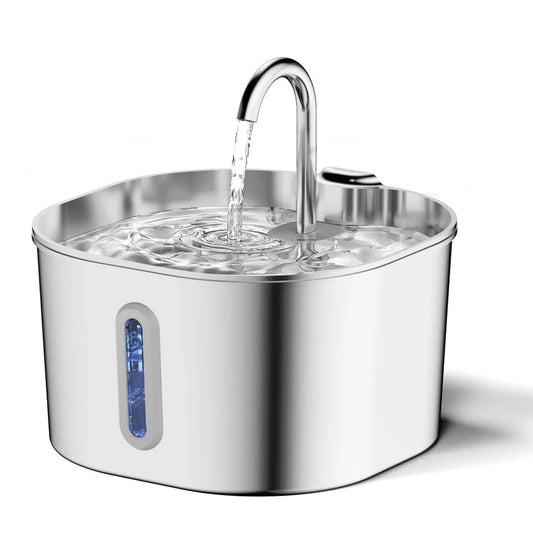 ZEDAPaw Stainless Steel 2.2L Stainless Steel Automatic Pet Water Fountain