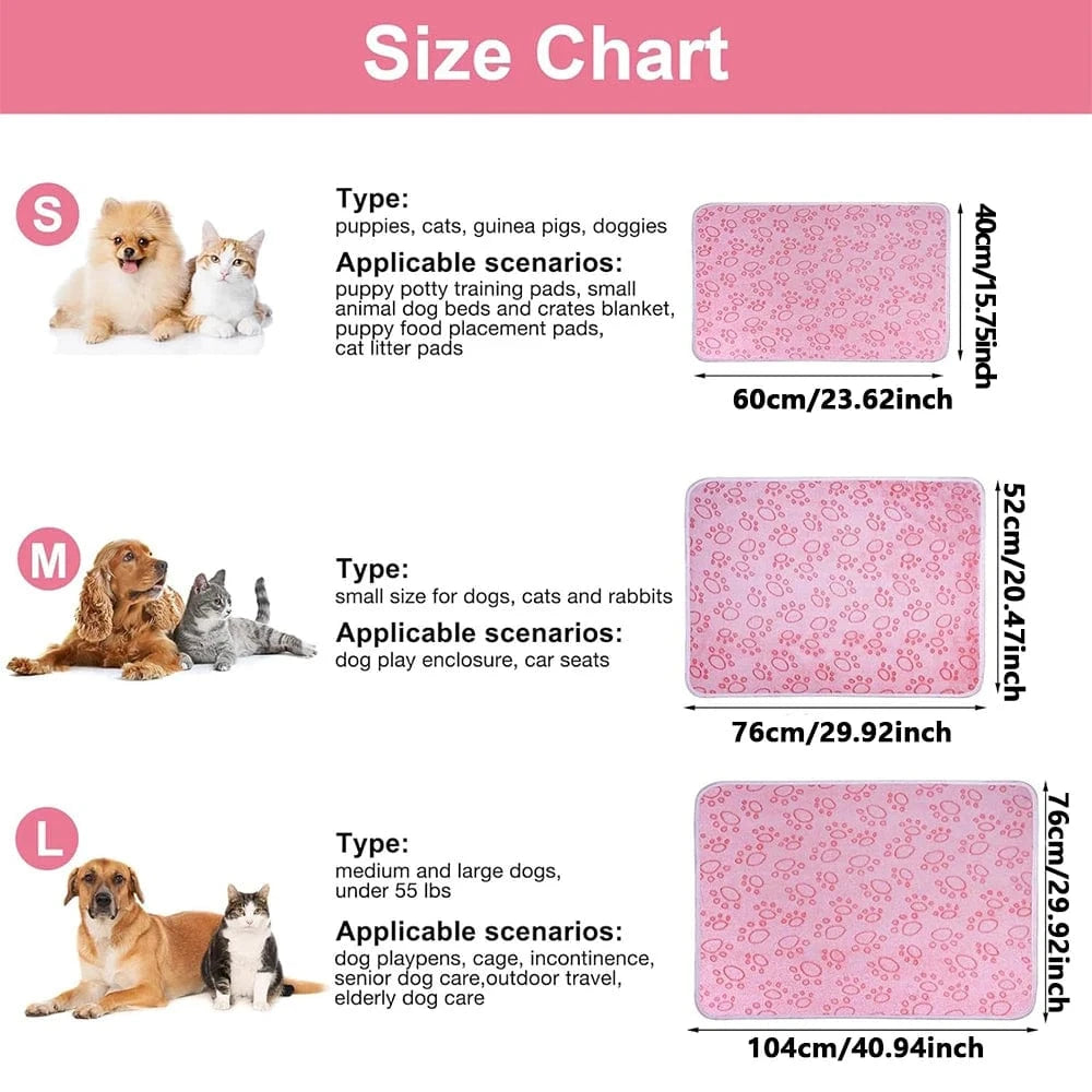 ZEDAPaw Ultra-Soft Paw Print Pet Blanket