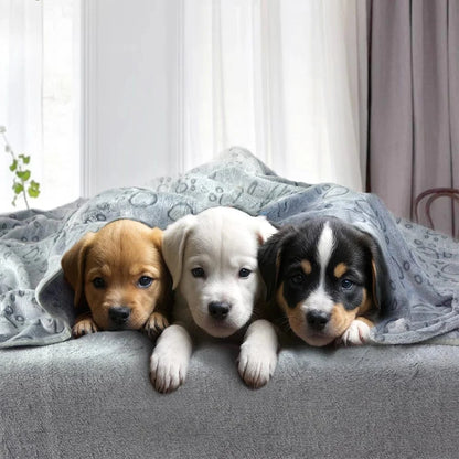 ZEDAPaw Ultra-Soft Paw Print Pet Blanket