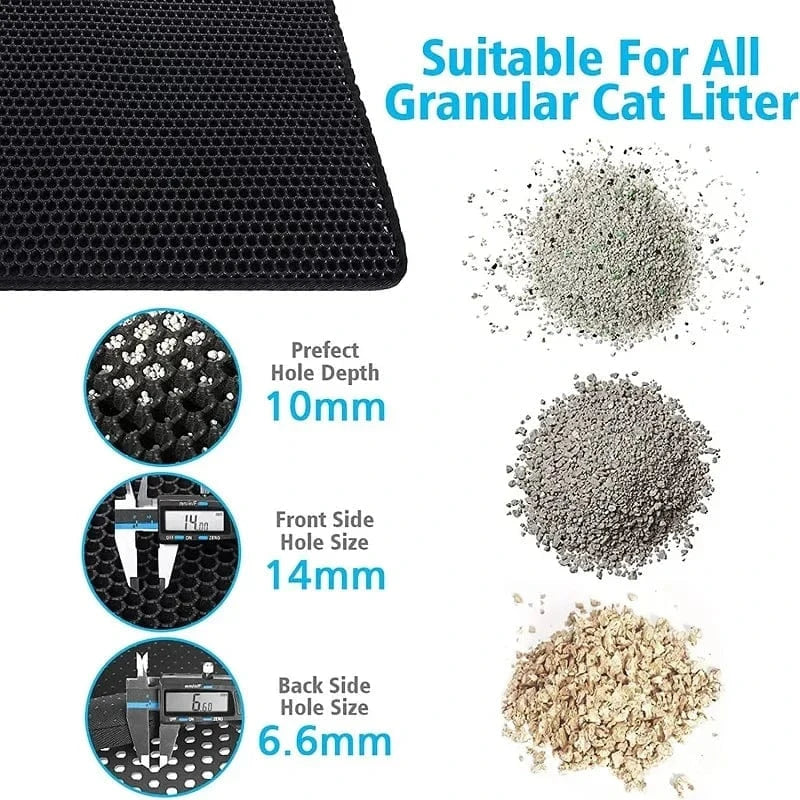 ZEDAPaw Waterproof Double-Layer Cat Litter Mat